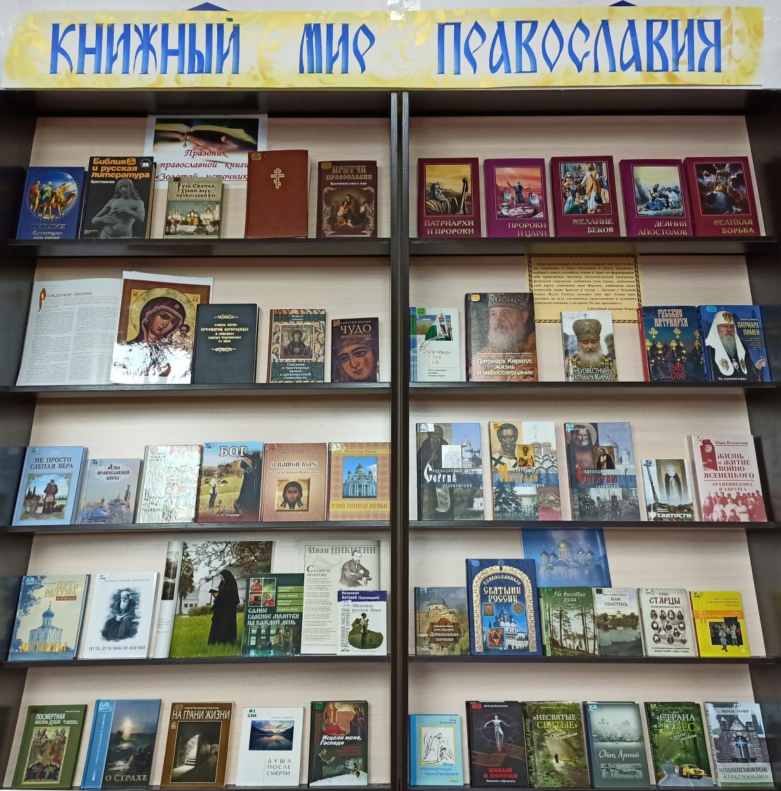 Названия книжных полок в библиотеке