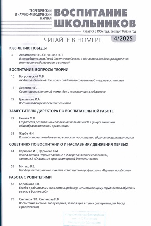 В мире периодики_ журнал «Воспитание школьников» _ (Закрытая группа) Информация на сайт НБ